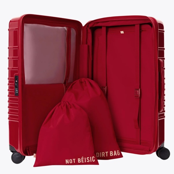 ISO BEIS 26” Medium Check-In Luggage in “Text Me Red” - Picture 3 of 3